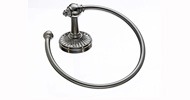 Silver open towel ring